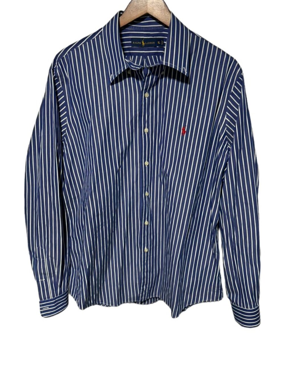 Ralph Lauren Striped Shirt Blue Size XL